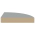 Estantes flotantes de pared 4 uds MDF gris 25x25x3,8