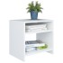 Mesita de noche madera contrachapada blanco 40x30x40