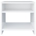 Mesita de noche madera contrachapada blanco 40x30x40