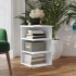 Armario auxiliar de madera contrachapada blanco 35x35x55