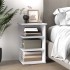 Armario auxiliar de madera contrachapada blanco 35x35x55