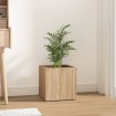 Jardinera madera contrachapada color roble Sonoma 40x40x40 cm