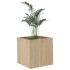 Jardinera madera contrachapada color roble Sonoma 40x40x40