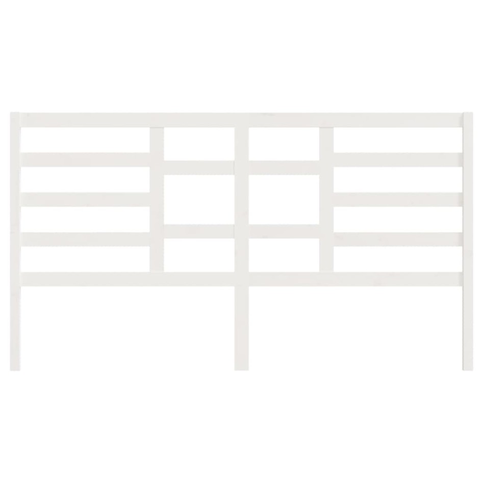 Cabecero de cama madera maciza de pino blanco 206x4x104