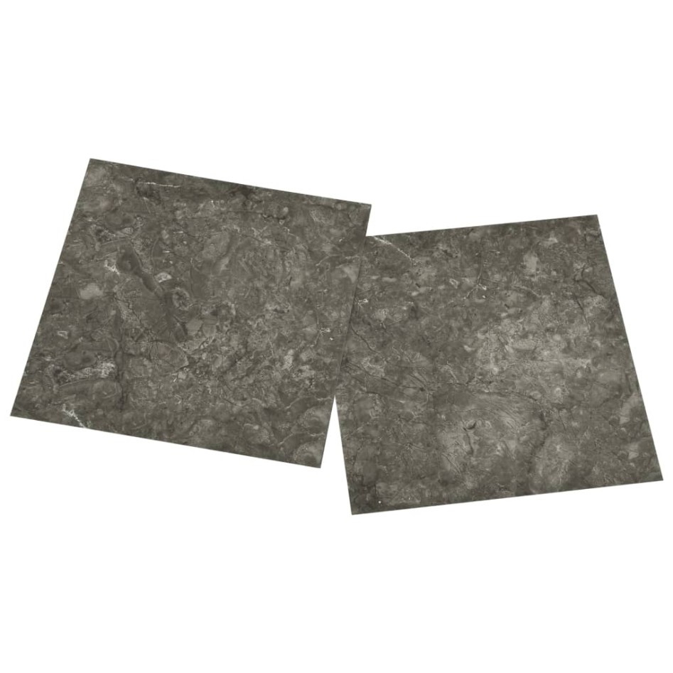 Tarimas de suelo autoadhesivas 20 uds PVC gris 1,86