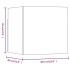 Muebles para TV de pared 8 uds roble marrón 30,5x30x30