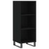 Aparador de madera de ingeniería negro 34,5x32,5x90