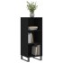 Aparador de madera de ingeniería negro 34,5x32,5x90