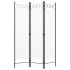 Biombo divisor de 3 paneles blanco 120x180