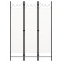 Biombo divisor de 3 paneles blanco 120x180