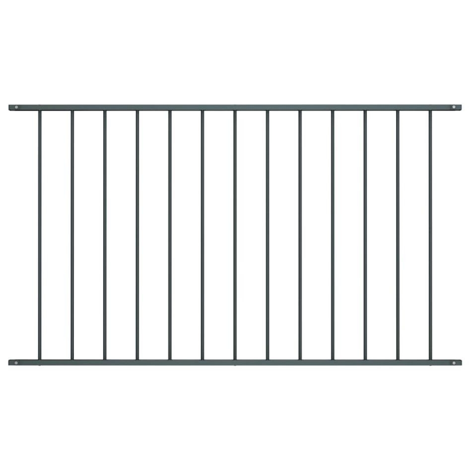 Panel valla acero recubrimiento polvo gris antracita