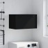 Armario de pared madera de ingeniería negro 60x36,5x35