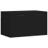 Armario de pared madera de ingeniería negro 60x36,5x35