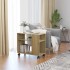 Mesa auxiliar de madera contrachapada color roble 70x35x55