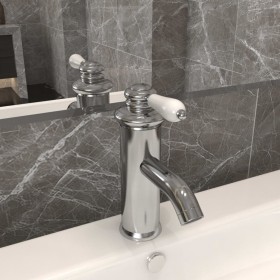 Grifo para lavabo de baño plateado 130x180