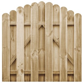 Puerta de valla de madera de pino impregnada 100x100