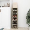 Mueble zapatero de ingeniería roble Sonoma 27,5x27x102cm
