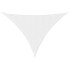 Toldo de vela triangular tela Oxford blanco 4x5x5