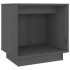 Mesita de noche de madera maciza de pino gris 40x30x40