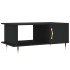 Mesa de centro madera contrachapada negro 90x50x40