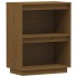 Mesa consola de madera maciza de pino marrón miel 60x34x75