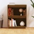 Mesa consola de madera maciza de pino marrón miel 60x34x75