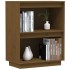 Mesa consola de madera maciza de pino marrón miel 60x34x75