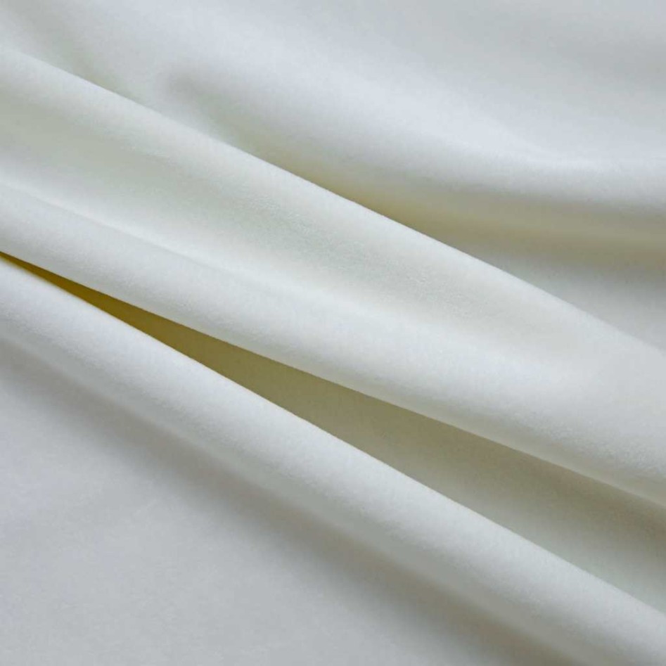 Cortinas opacas con anillas 2 pzas terciopelo crema 140x245