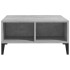 Mesa de centro madera contrachapada gris hormigón 60x60x30