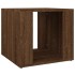 Mesita de noche madera contrachapada roble marrón 41x40x36