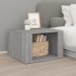 Mesita de noche madera contrachapada gris Sonoma 57x55x36
