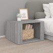Mesita de noche madera contrachapada gris Sonoma 57x55x36 cm