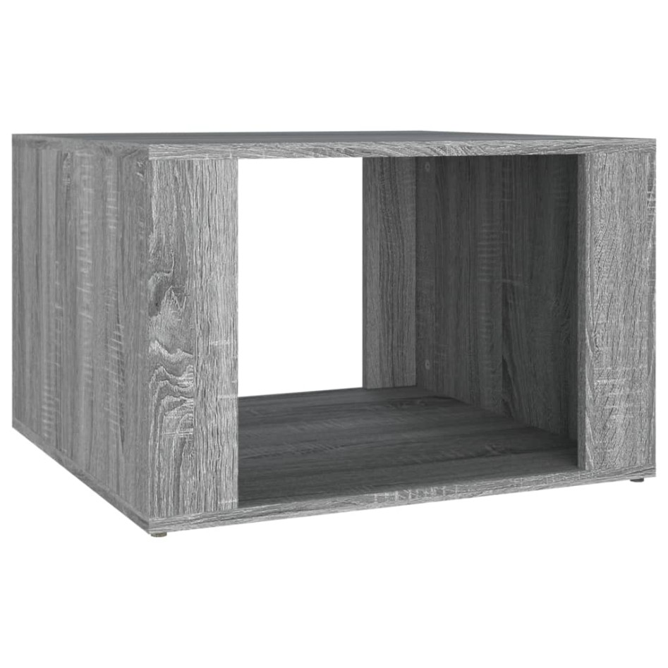 Mesita de noche madera contrachapada gris Sonoma 57x55x36