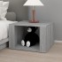 Mesita de noche madera contrachapada gris Sonoma 57x55x36