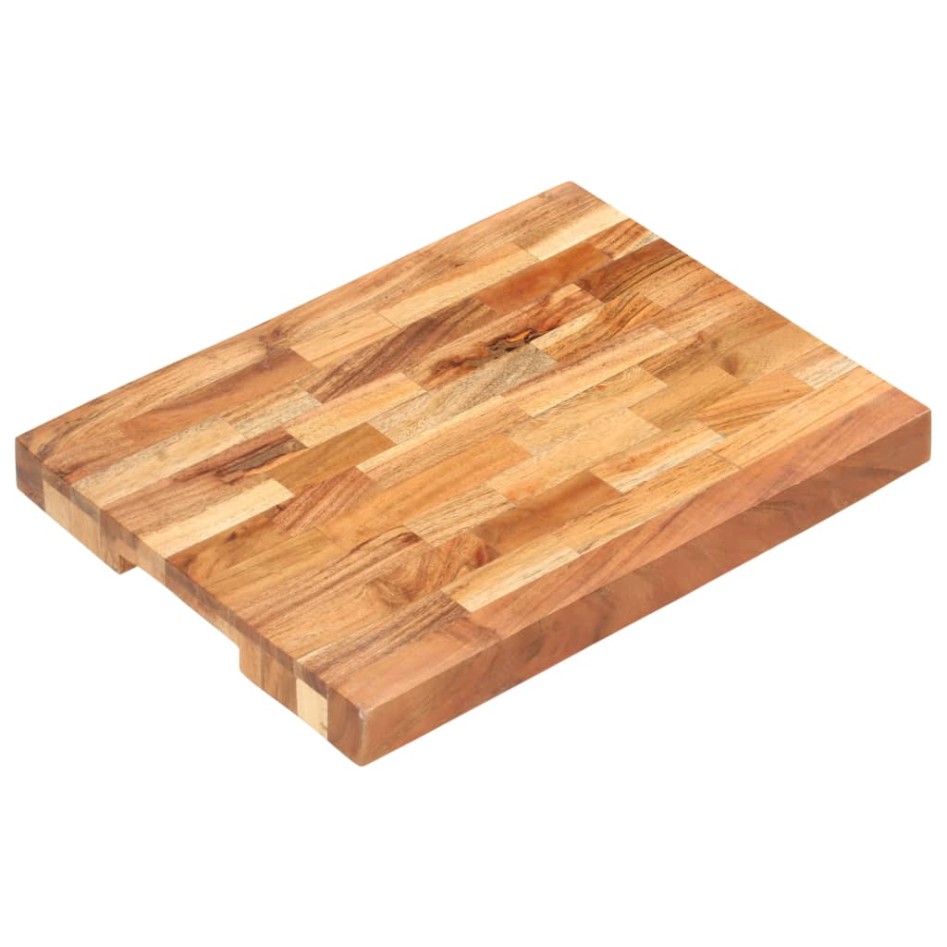 Tabla de cortar de madera maciza de acacia 40x30x4