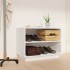 Armario zapatero de madera maciza de pino blanco 60x34x45