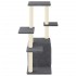 Rascador para gatos con postes de sisal gris oscuro 97,5