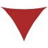 Toldo de vela HDPE rojo 160 g/m² 3,5x3,5x4,9