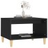 Mesa de centro madera contrachapada negro 60x50x40