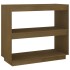 Estantería de madera maciza de pino marrón miel 80x35x71
