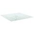 Tablero mesa diseño mármol vidrio templado blanco 60x60 cm 6
