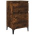 Mesita de noche color roble ahumado 40x35x70