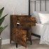 Mesita de noche color roble ahumado 40x35x70