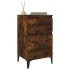 Mesita de noche color roble ahumado 40x35x70