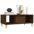 Mesa de centro madera contrachapada marrón roble 90x50x36,5