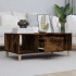Mesa de centro madera contrachapada roble ahumado 90x50x36,5