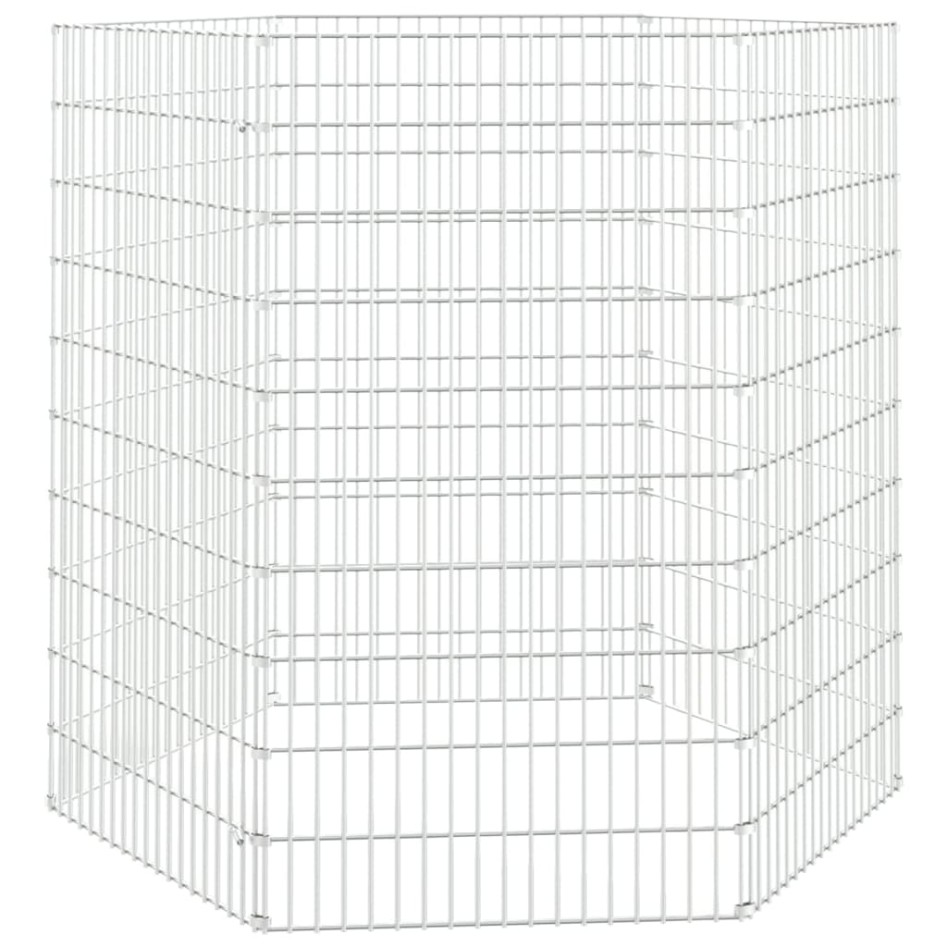 Recinto animales corral 6 paneles hierro galvanizado 54x100