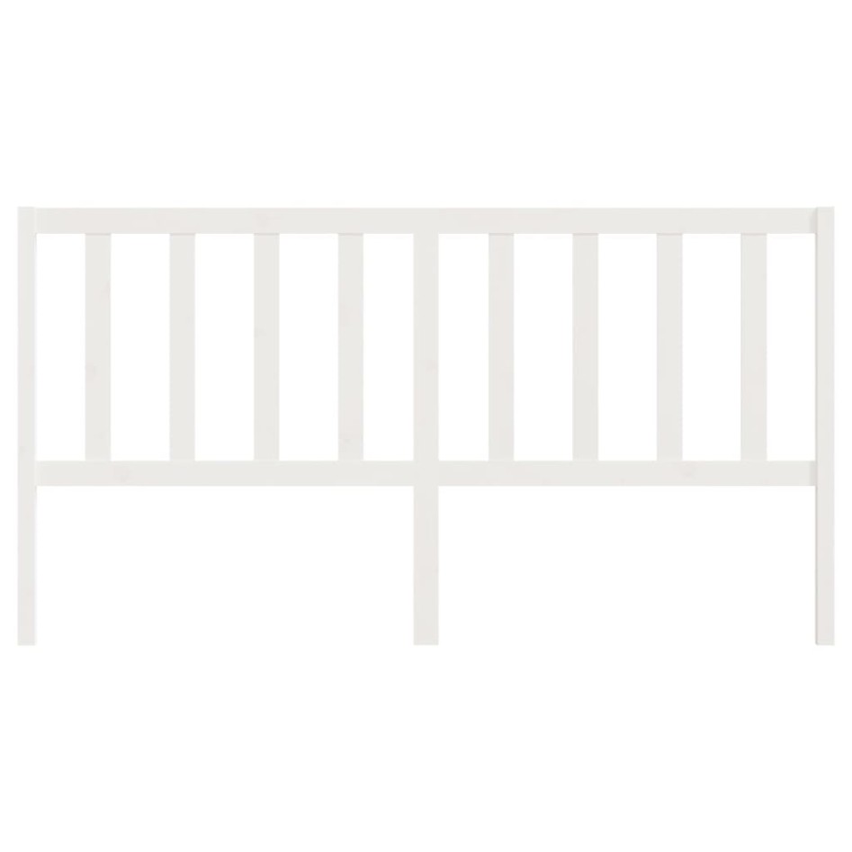 Cabecero de cama madera maciza de pino blanco 206x4x100