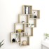 Estante cubo de pared contrachapado roble Sonoma 90x15x119