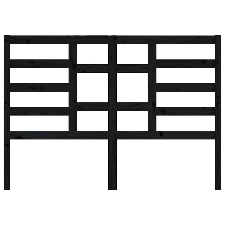 Cabecero de cama madera maciza de pino negro 166x4x104